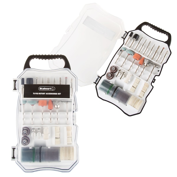 Stalwart Rotary Tool Kit - Bits for Cutting, Grinding, and Polishing by, 70PK 75-PT1016 - main